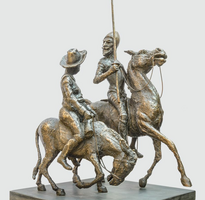 Don Quijote and Sancho Panza Garden Sculpture  